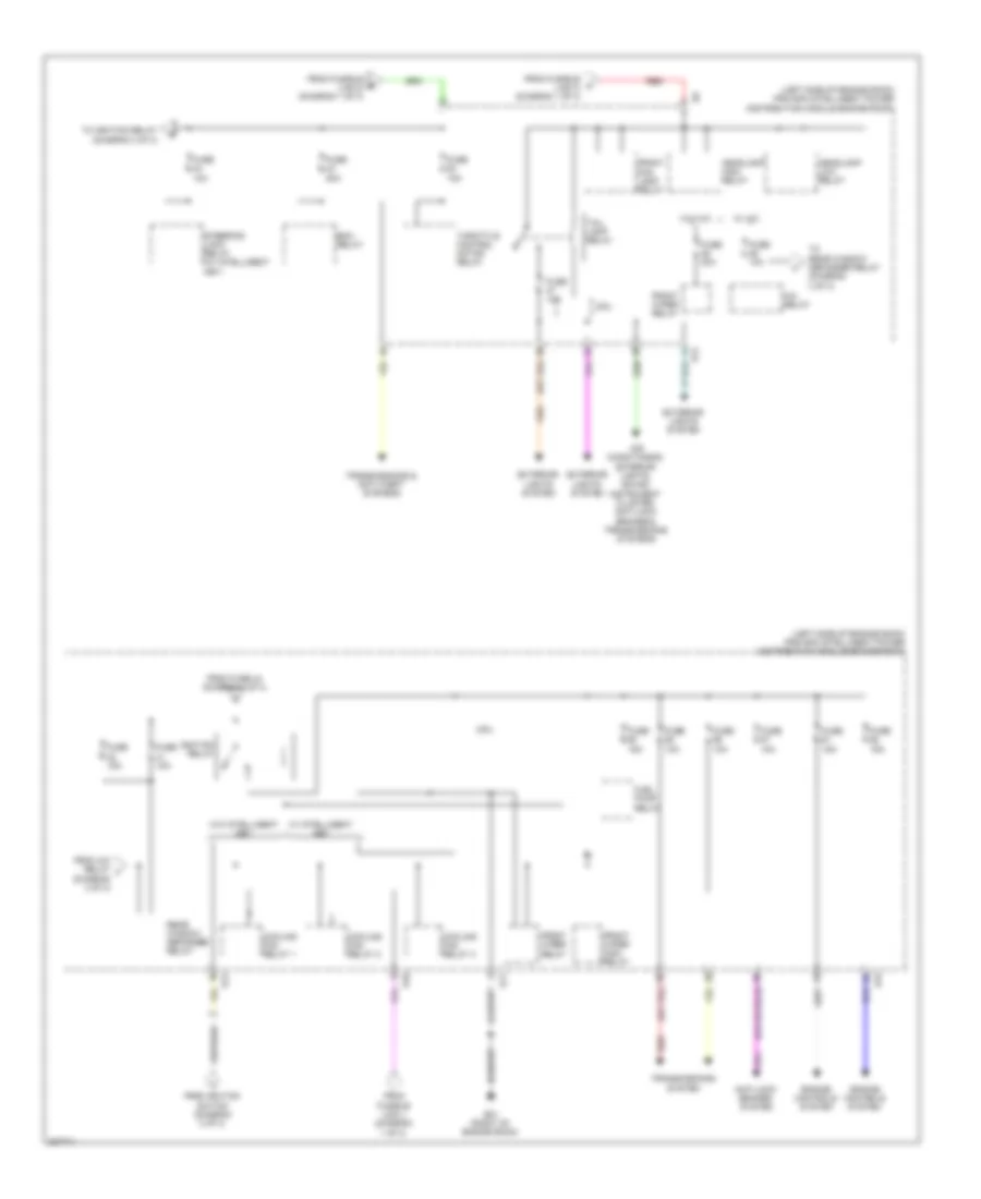 Power Distribution Wiring Diagram 3 of 3 for Nissan Cube 2009