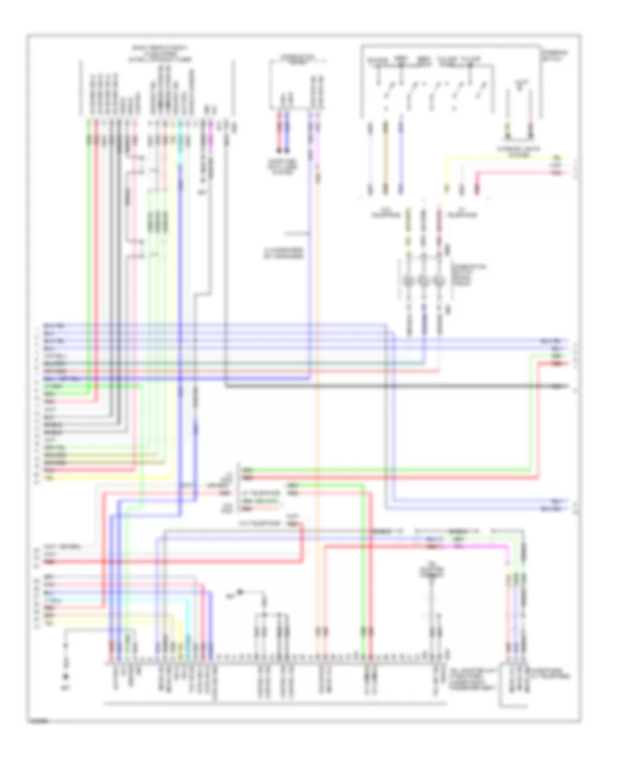 Radio Wiring Diagram (2 of 3) for Nissan Cube 2009