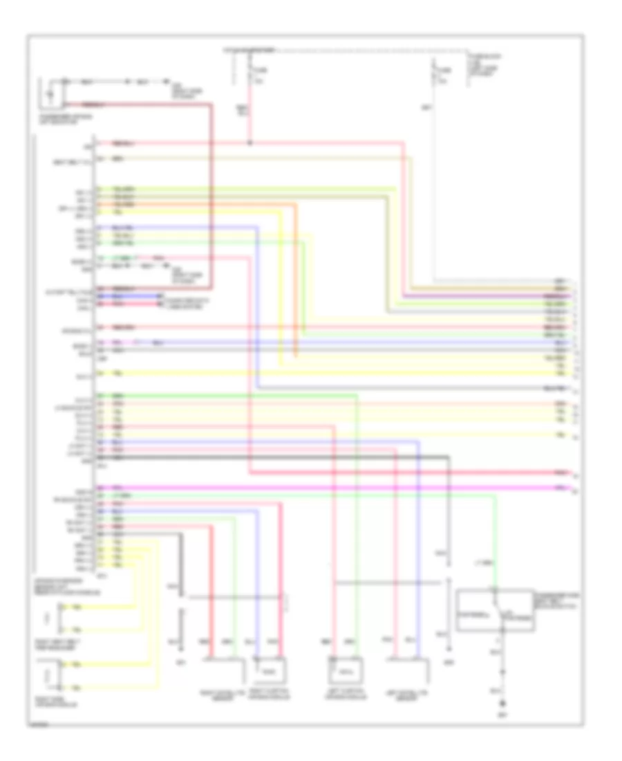 Supplemental Restraints Wiring Diagram 1 of 2 for Nissan Cube 2009