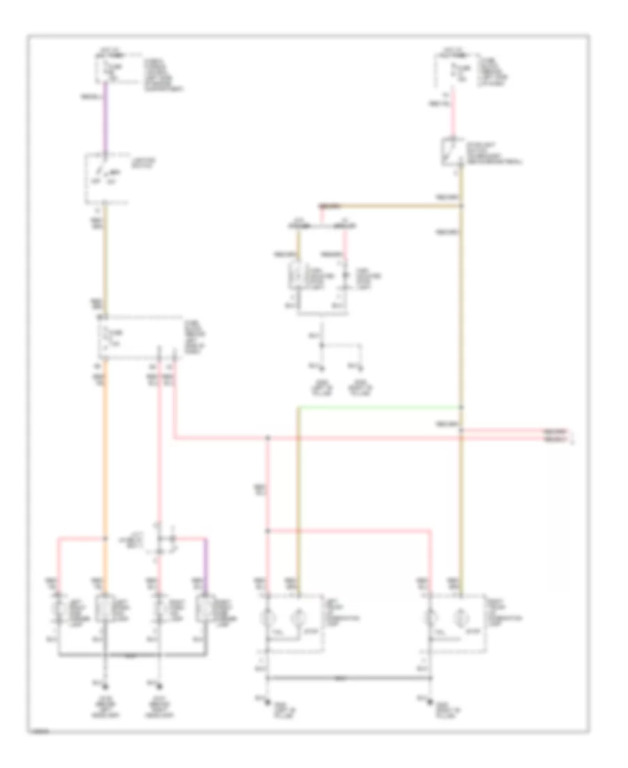 Exterior Lamps Wiring Diagram (1 of 2) for Nissan Maxima SE 1999
