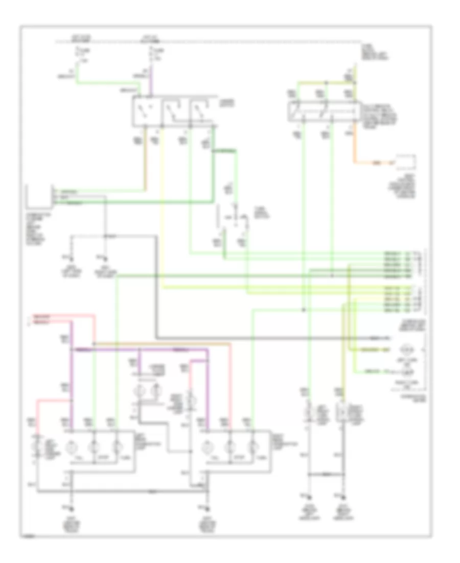 Exterior Lamps Wiring Diagram (2 of 2) for Nissan Maxima SE 1999