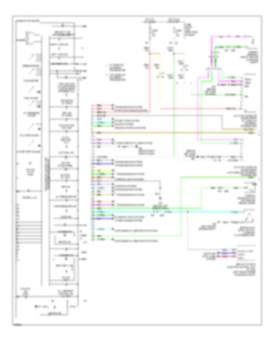 Instrument Cluster Wiring Diagram 1 of 2 for Nissan Frontier S 2011