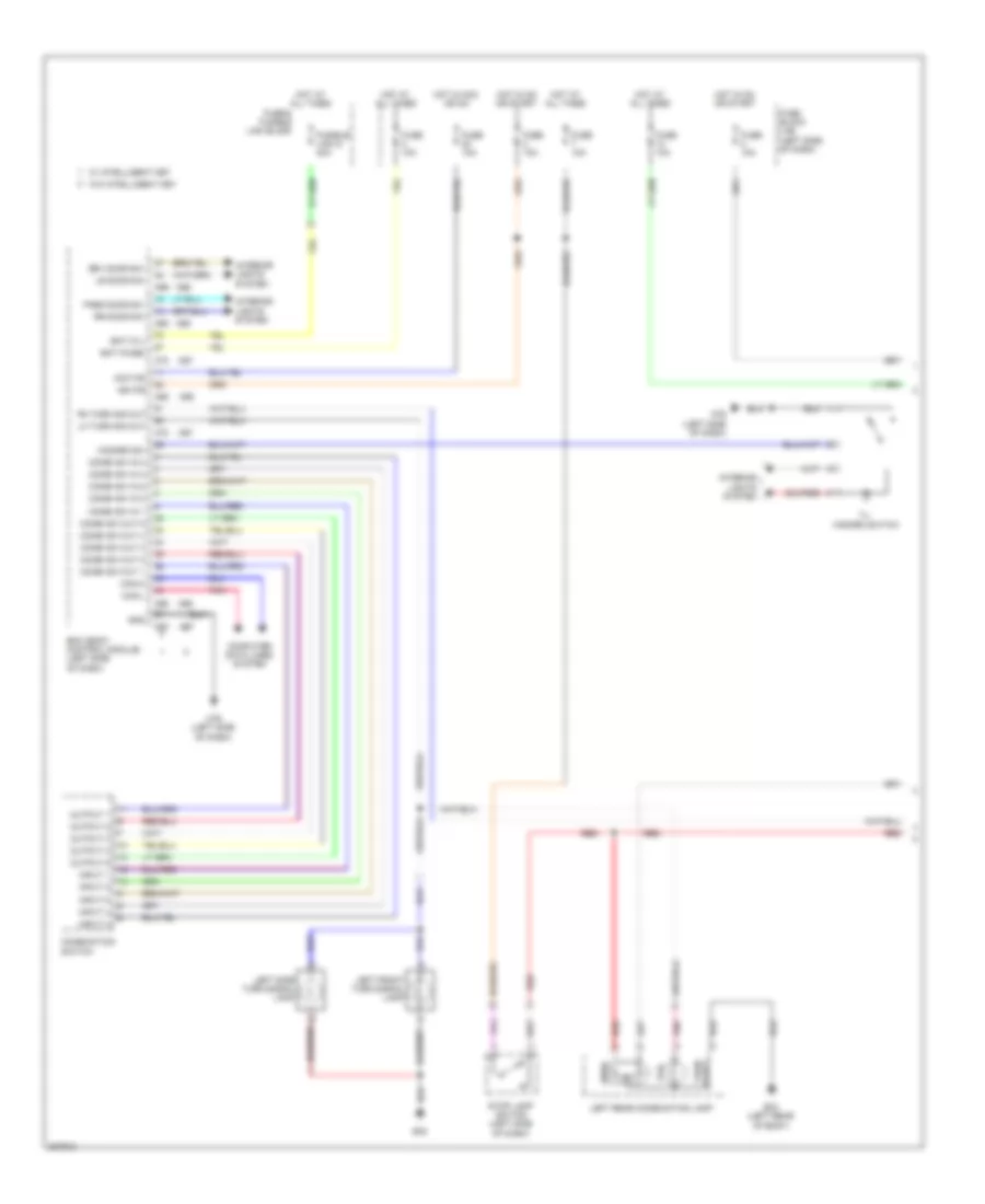 Exterior Lamps Wiring Diagram 1 of 2 for Nissan Cube Krom 2009