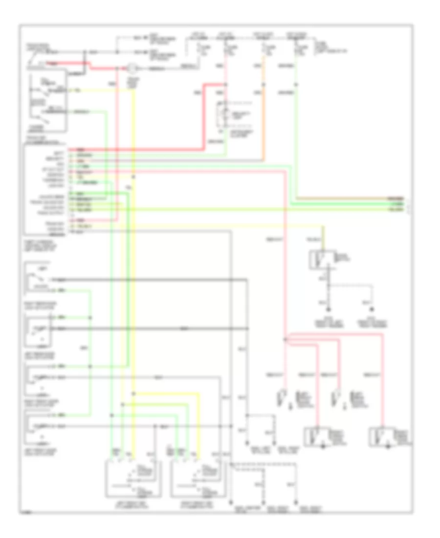 Anti theft Wiring Diagram 1 of 2 for Nissan Altima GLE 1995