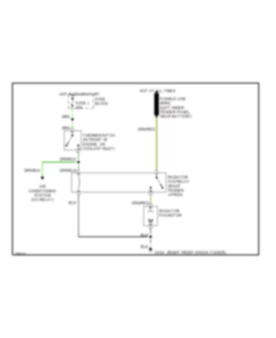 Cooling Fan Wiring Diagram for Nissan Sentra SE 1990