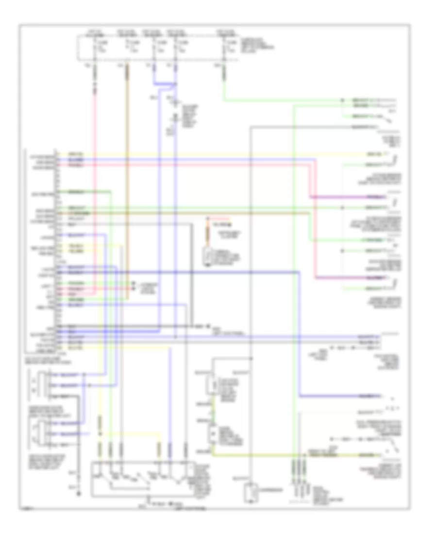 Automatic AC Wiring Diagram, Late Production for Nissan Pathfinder LE 1999