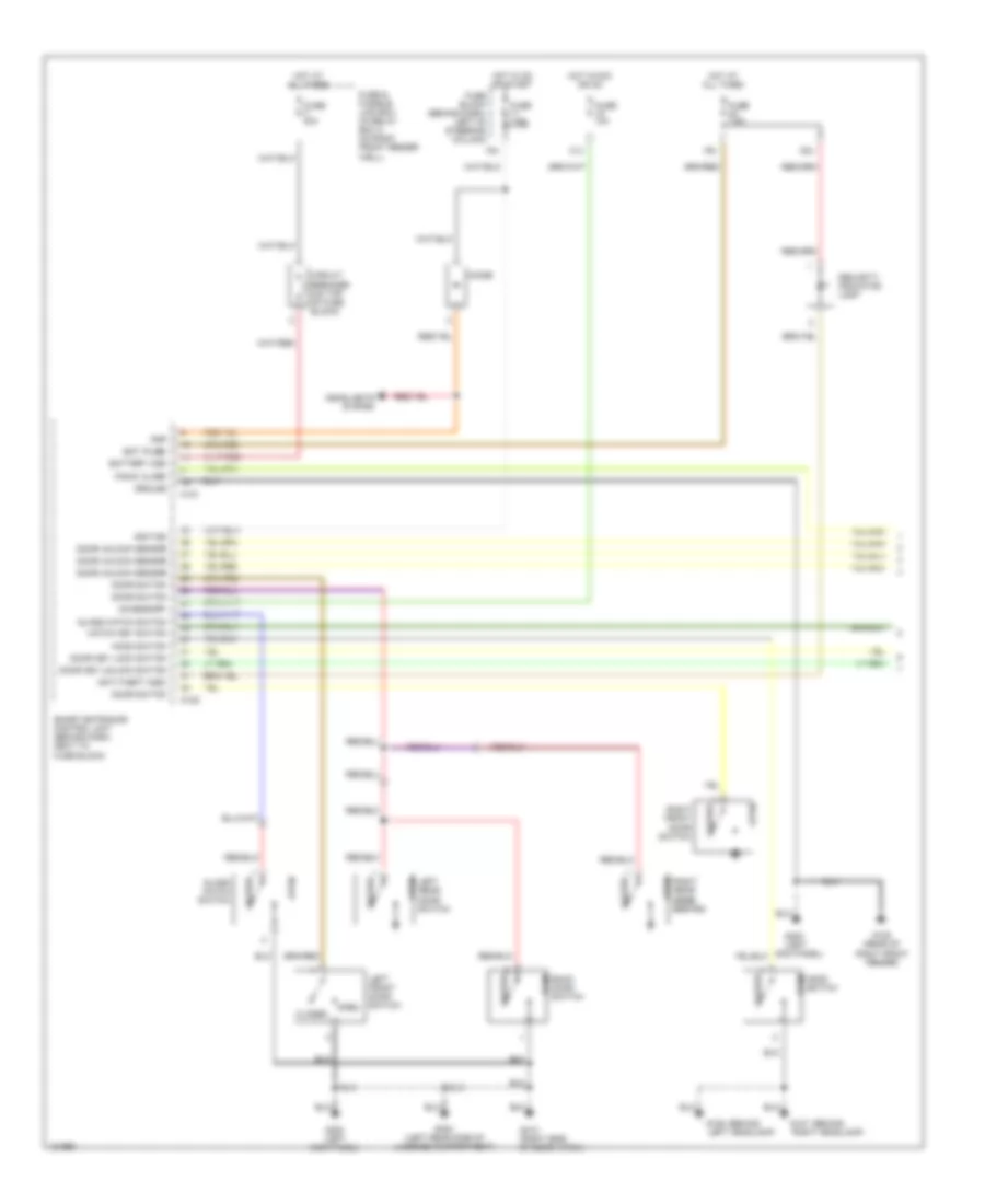 Anti theft Wiring Diagram Late Production 1 of 2 for Nissan Pathfinder LE 1999