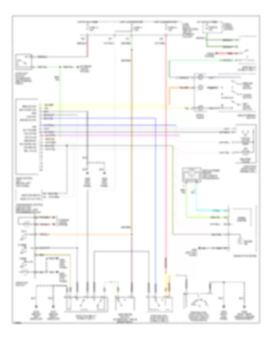 Cruise Control Wiring Diagram, AT, Late Production for Nissan Pathfinder LE 1999