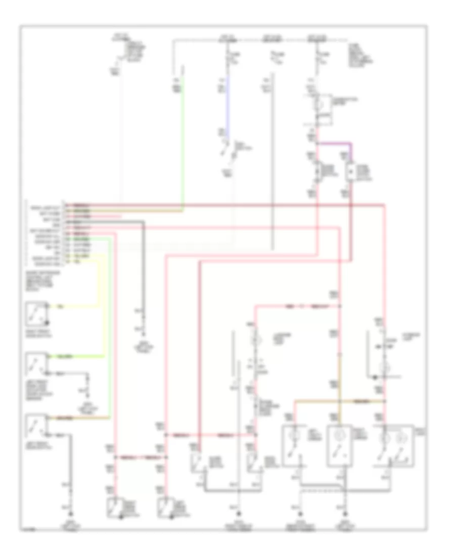 Courtesy Lamps Wiring Diagram Late Production for Nissan Pathfinder LE 1999