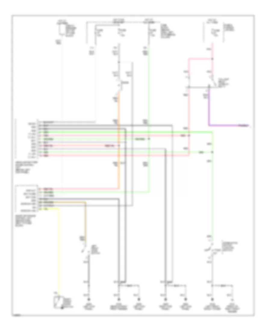 Instrument Illumination Wiring Diagram, Late Production (1 of 2) for Nissan Pathfinder LE 1999