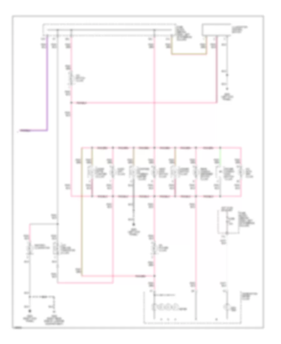 Instrument Illumination Wiring Diagram, Late Production (2 of 2) for Nissan Pathfinder LE 1999