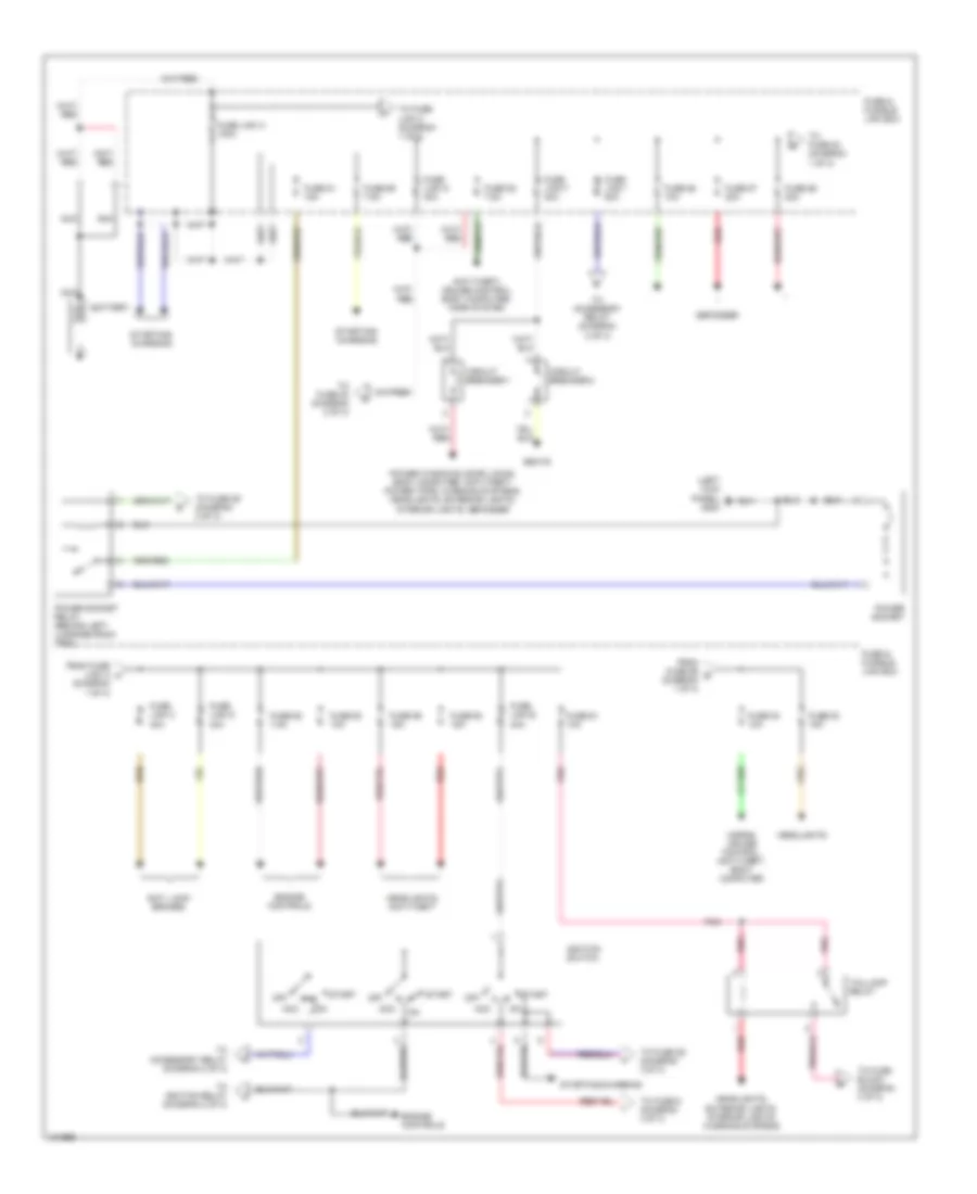 Power Distribution Wiring Diagram Late Production 1 of 3 for Nissan Pathfinder LE 1999
