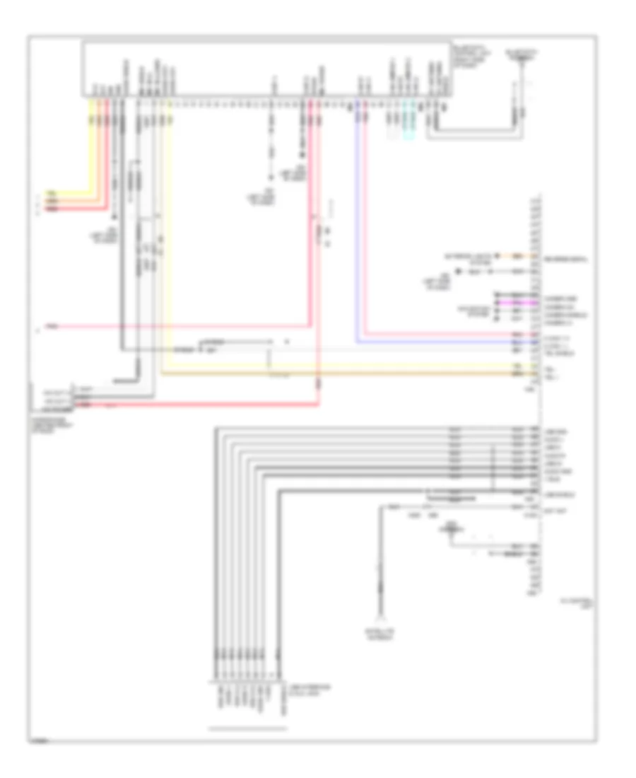Navigation Wiring Diagram (2 of 2) for Nissan NV2500 HD S 2012