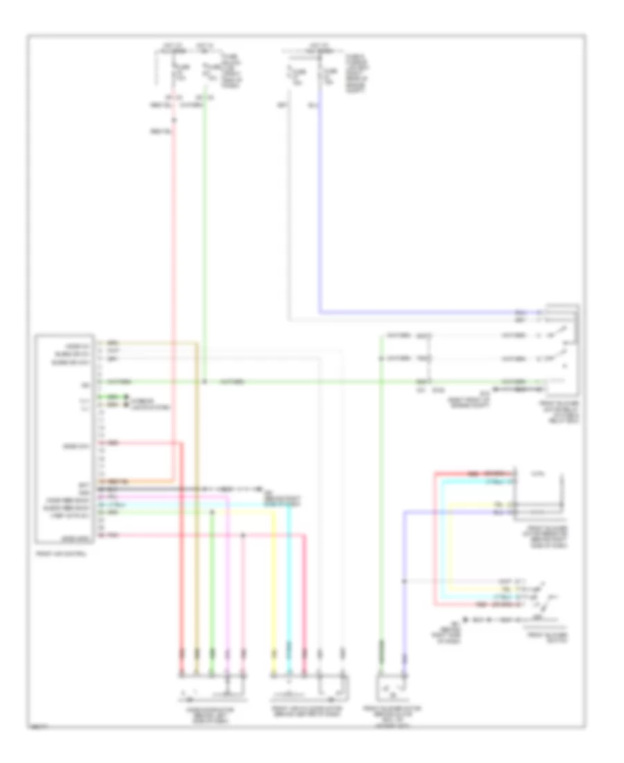 Heater Wiring Diagram for Nissan Frontier SL 2011