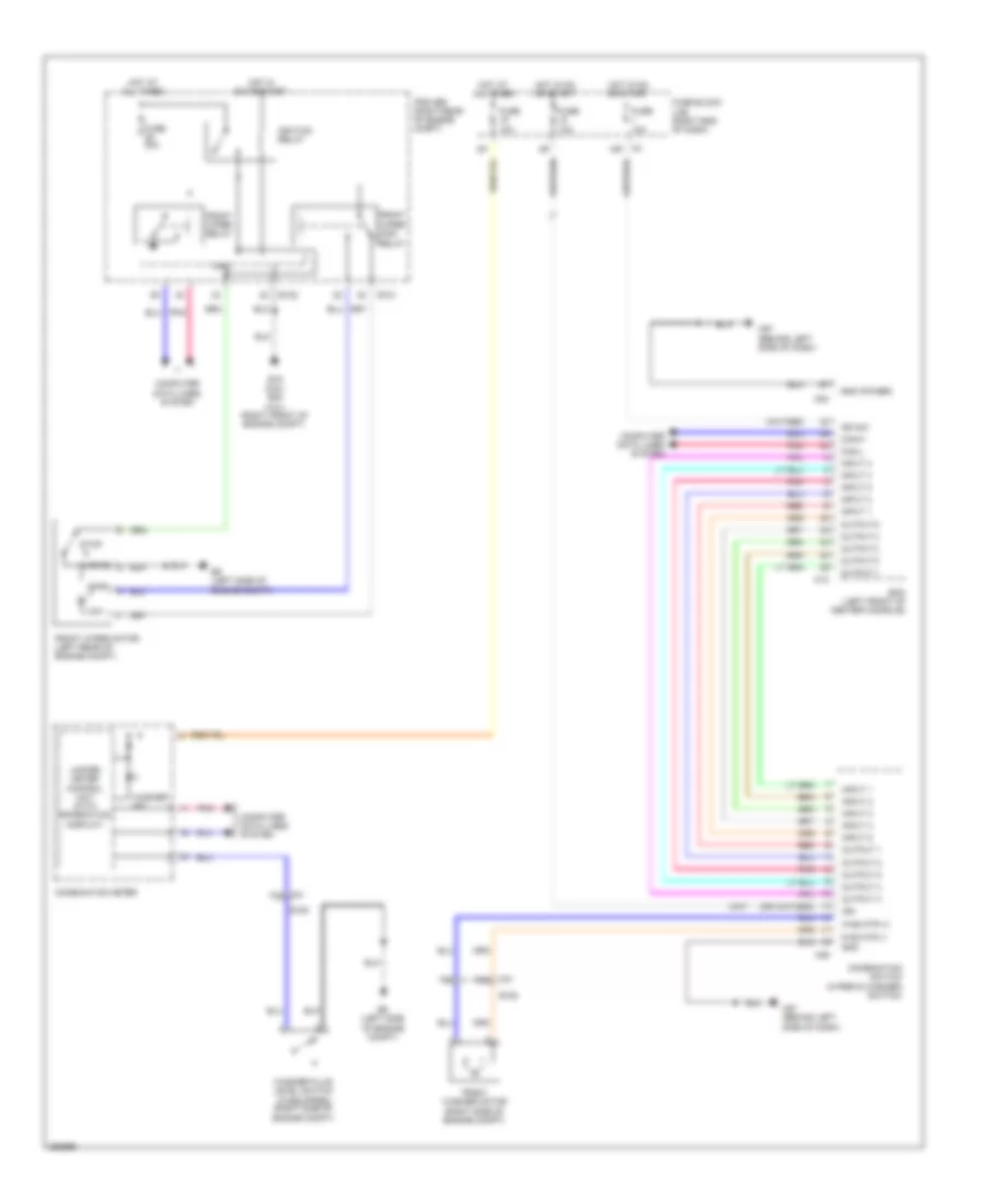 Электросхема стеклоочистителя, дворников и омывателя для Nissan Frontier SL 2011