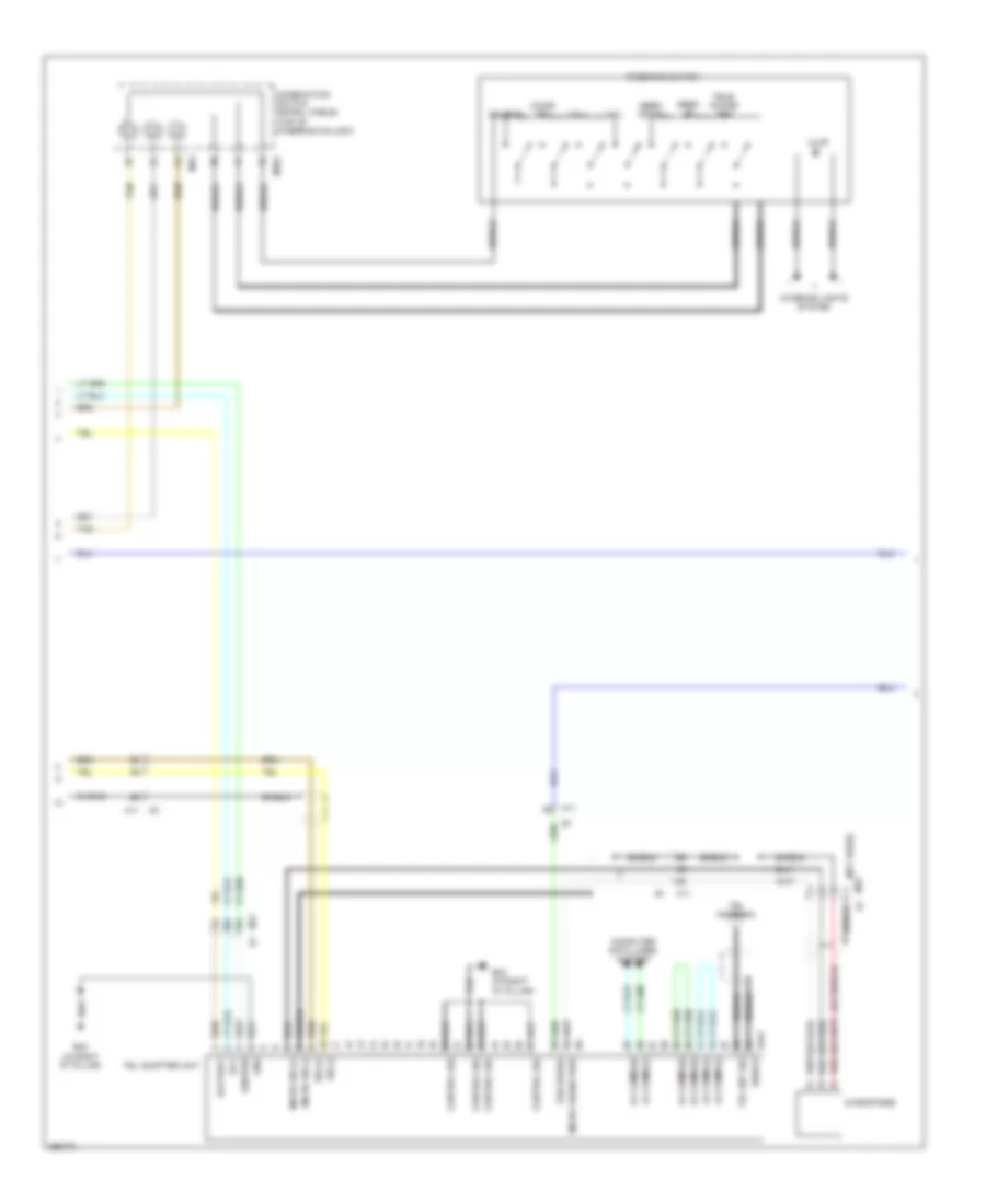 Navigation Wiring Diagram, Base (2 of 3) for Nissan Rogue SV 2013