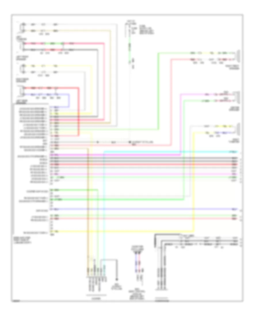 Radio Wiring Diagram, Bose (1 of 4) for Nissan Rogue SV 2013