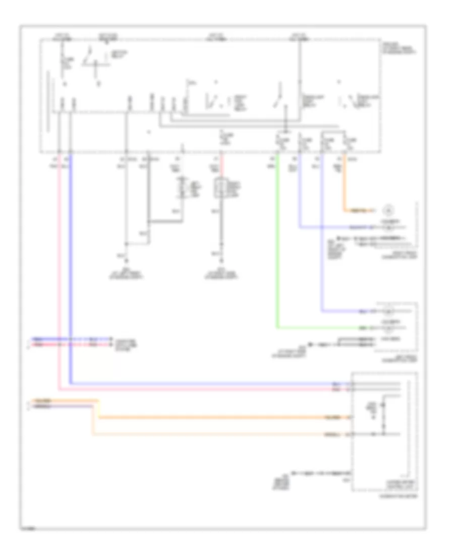 Headlamps Wiring Diagram, without DRL (2 of 2) for Nissan Titan LE 2006