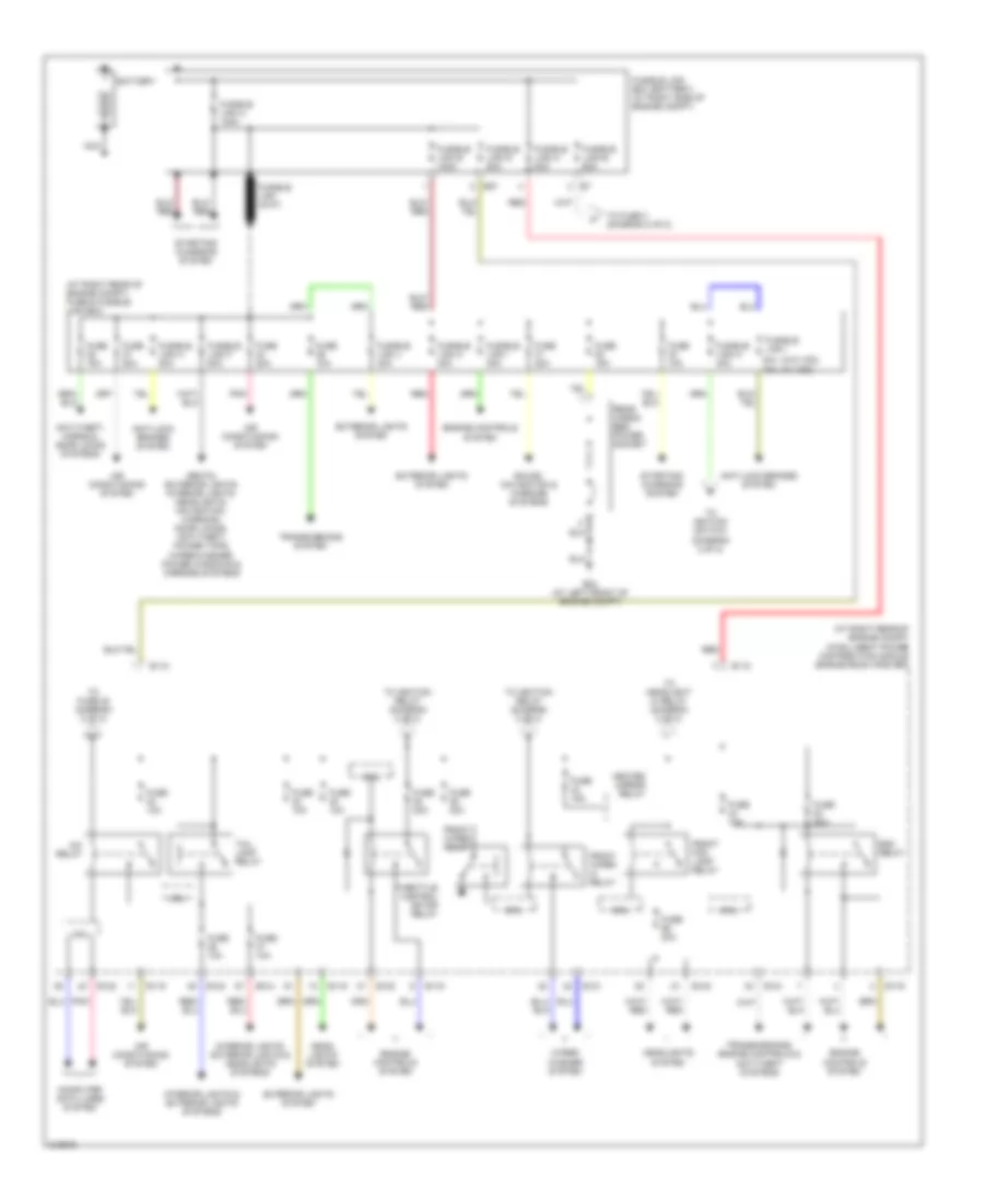 Power Distribution Wiring Diagram 1 of 2 for Nissan Titan LE 2006