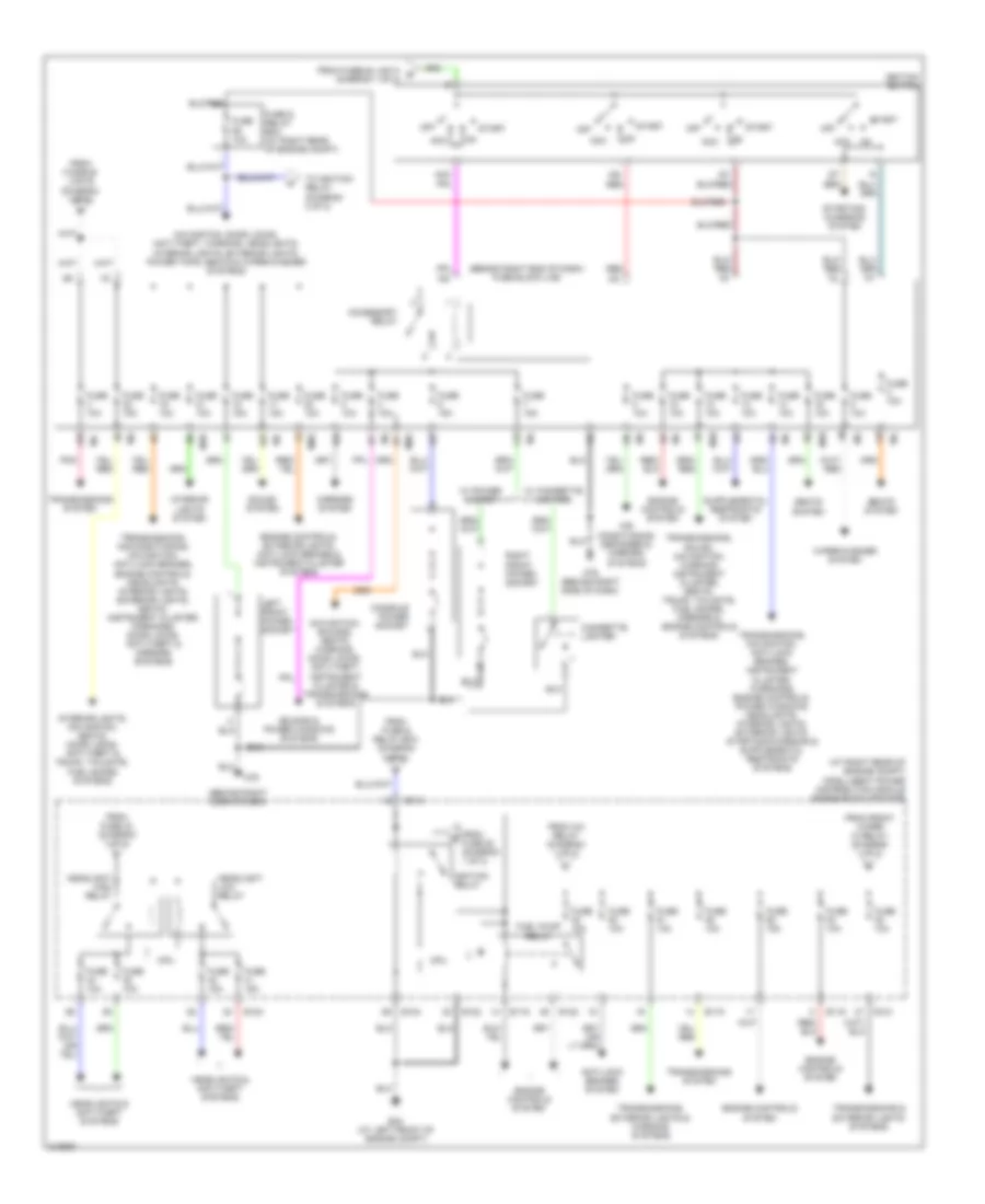 Power Distribution Wiring Diagram 2 of 2 for Nissan Titan LE 2006