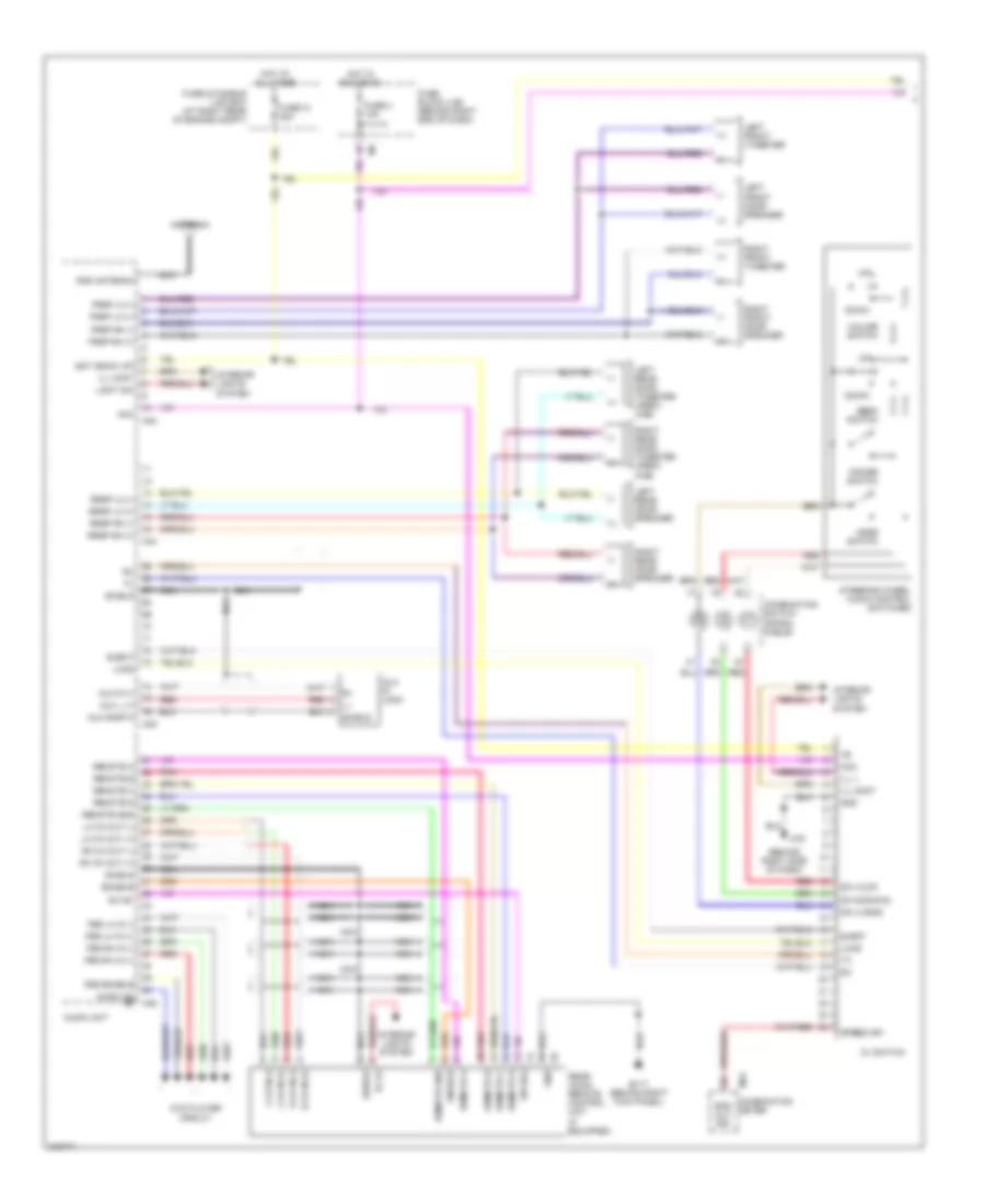 Mid Line Radio Wiring Diagram 1 of 2 for Nissan Titan LE 2006