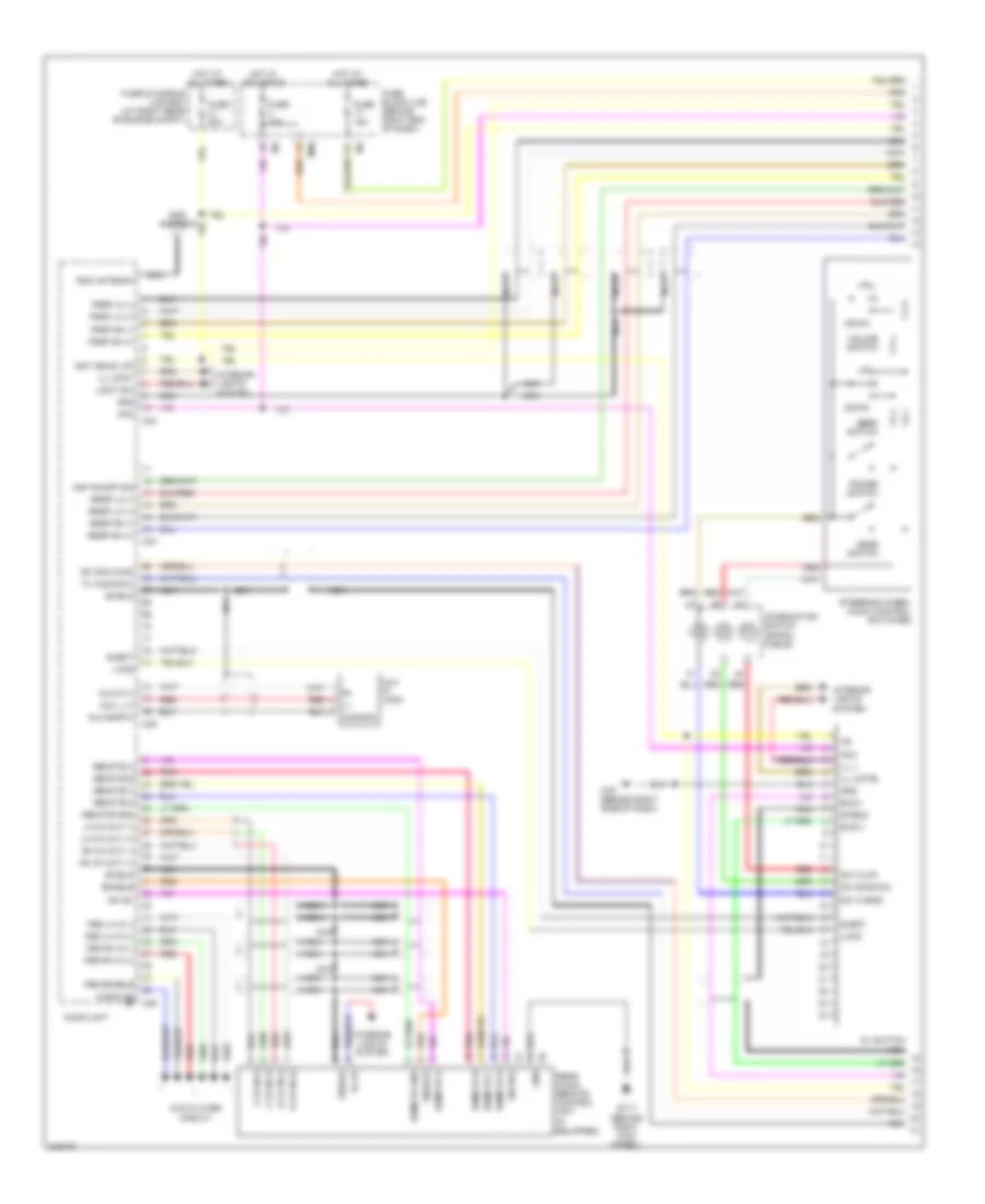 Premium Radio Wiring Diagram, with Navigation (1 of 3) for Nissan Titan LE 2006