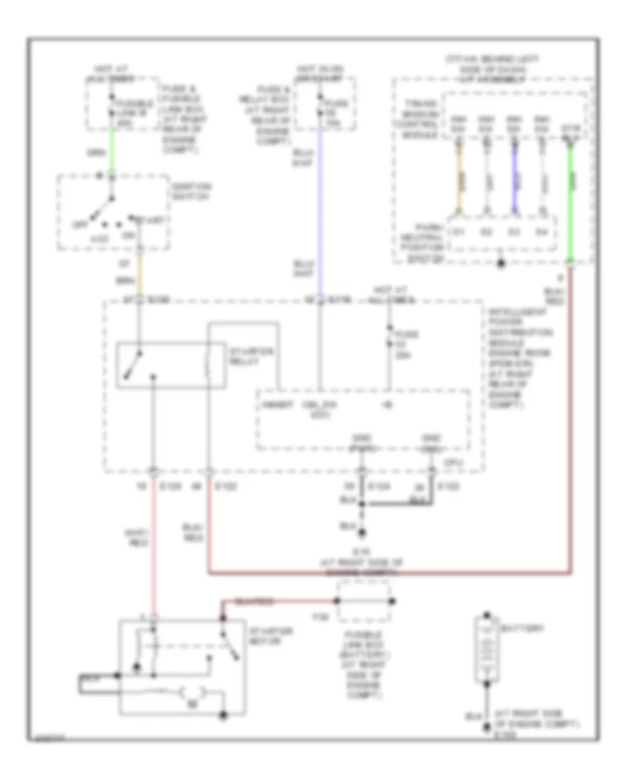 Starting Wiring Diagram for Nissan Titan LE 2006