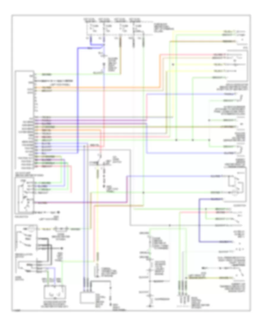 Automatic A C Wiring Diagram Early Production for Nissan Pathfinder SE Limited 1999