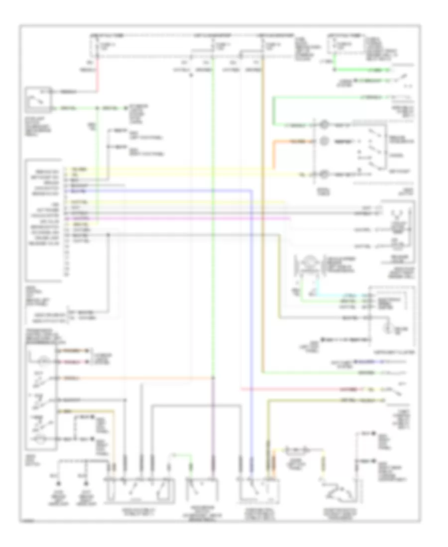 Cruise Control Wiring Diagram A T Early Production for Nissan Pathfinder SE Limited 1999