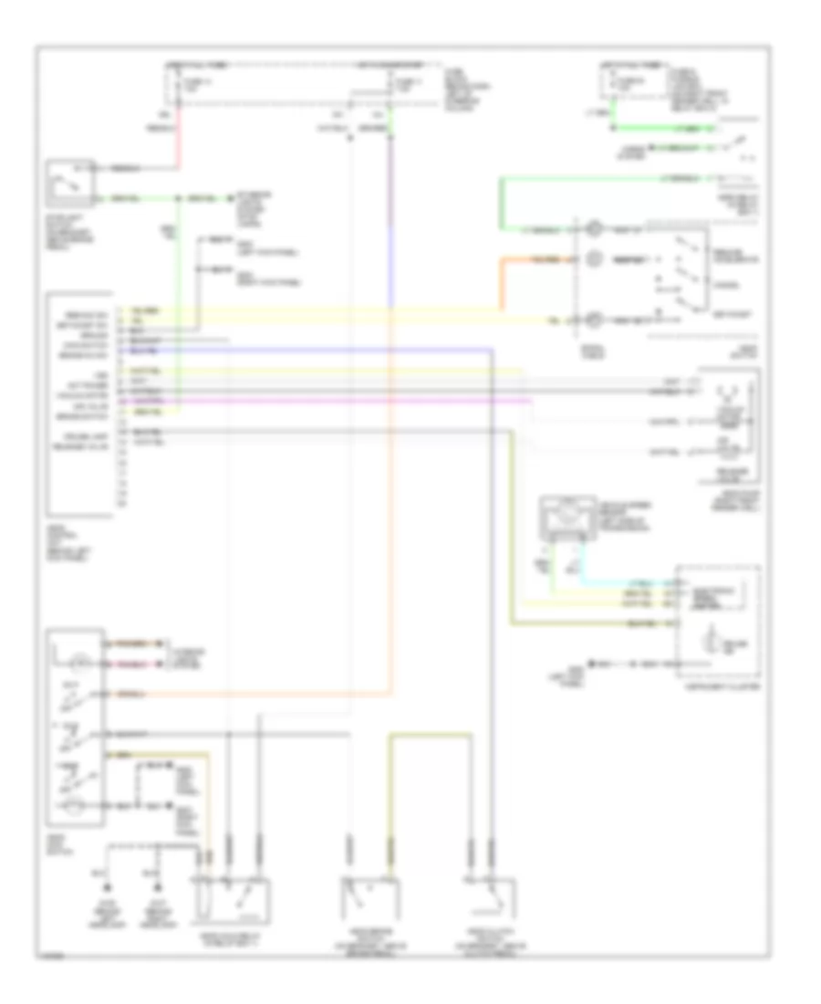 Cruise Control Wiring Diagram, MT, Early Production for Nissan Pathfinder SE Limited 1999