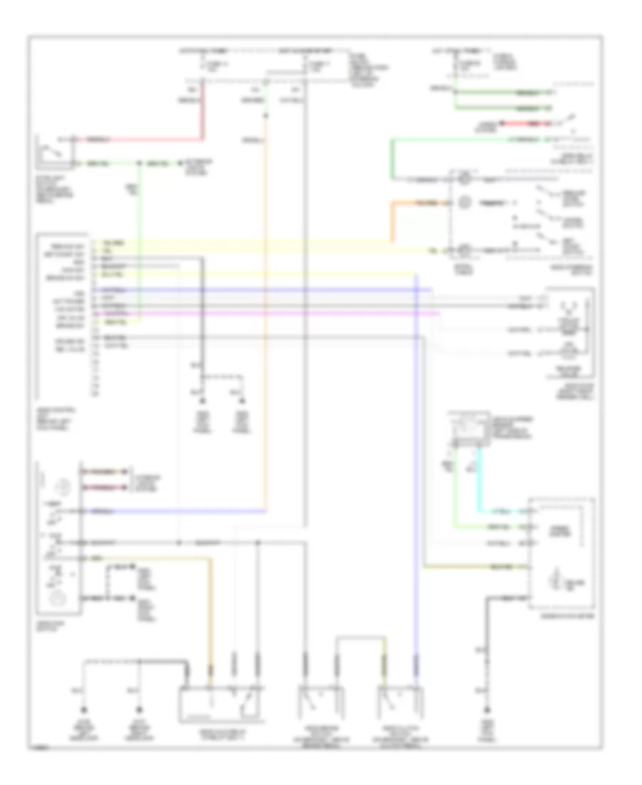 Cruise Control Wiring Diagram, MT, Late Production for Nissan Pathfinder SE Limited 1999