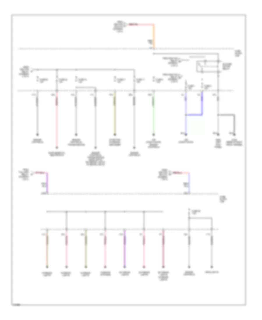 Power Distribution Wiring Diagram Late Production 3 of 3 for Nissan Pathfinder SE Limited 1999