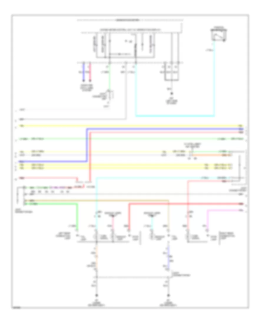 Exterior Lamps Wiring Diagram 2 of 3 for Nissan Sentra FE S 2013