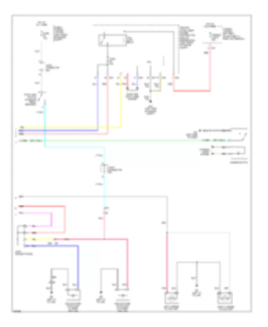 Exterior Lamps Wiring Diagram 3 of 3 for Nissan Sentra FE S 2013