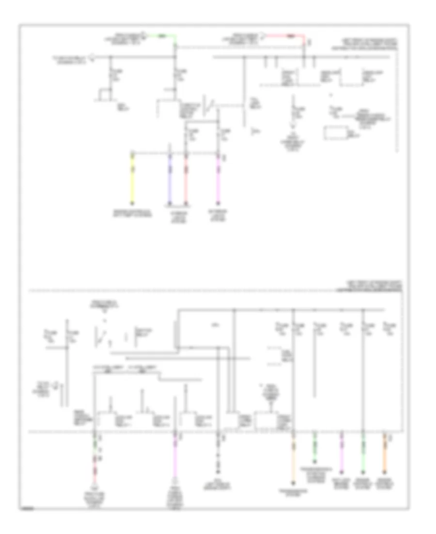 Power Distribution Wiring Diagram 3 of 3 for Nissan Sentra FE S 2013