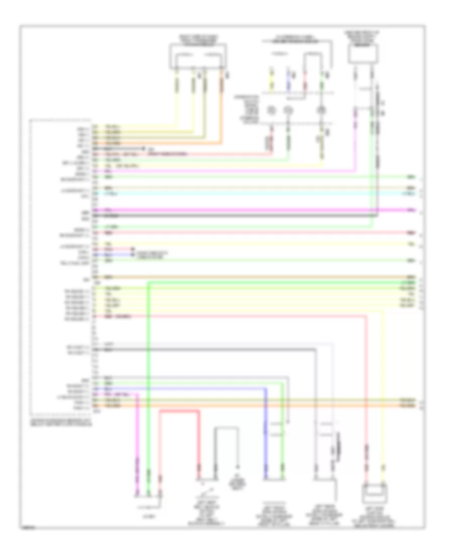 Supplemental Restraints Wiring Diagram 1 of 3 for Nissan Sentra FE S 2013