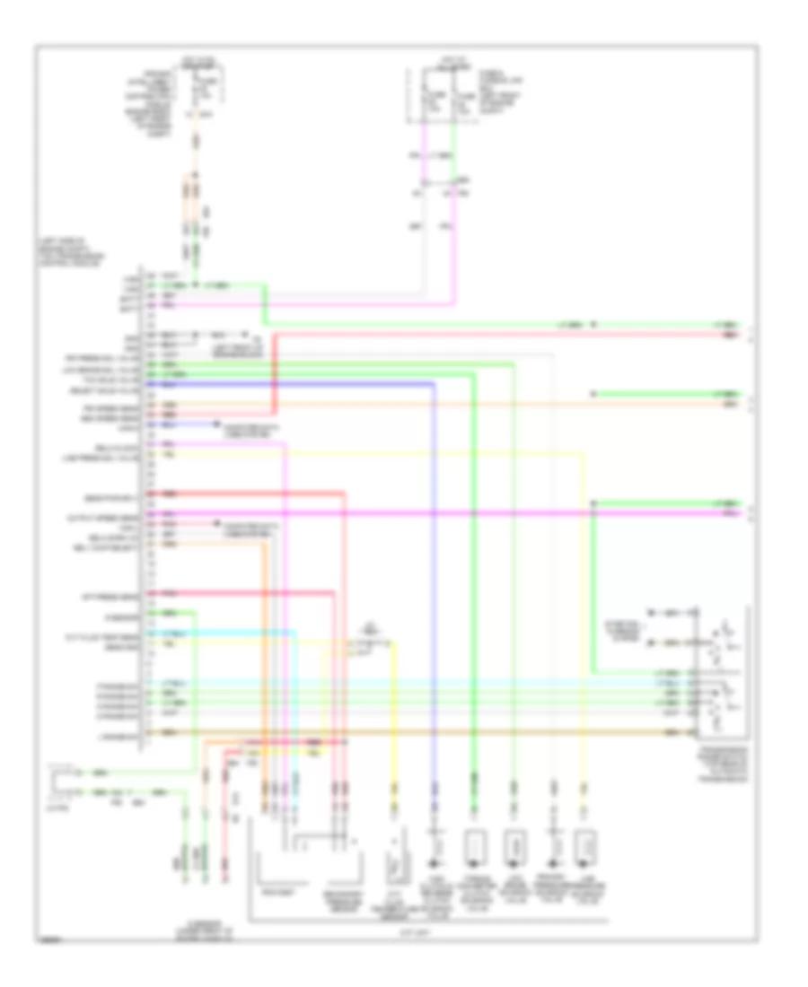 Transmission Wiring Diagram 1 of 2 for Nissan Sentra FE S 2013