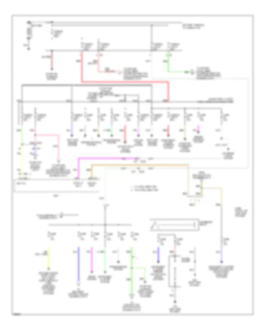 Power Distribution Wiring Diagram 1 of 3 for Nissan Juke SV 2014