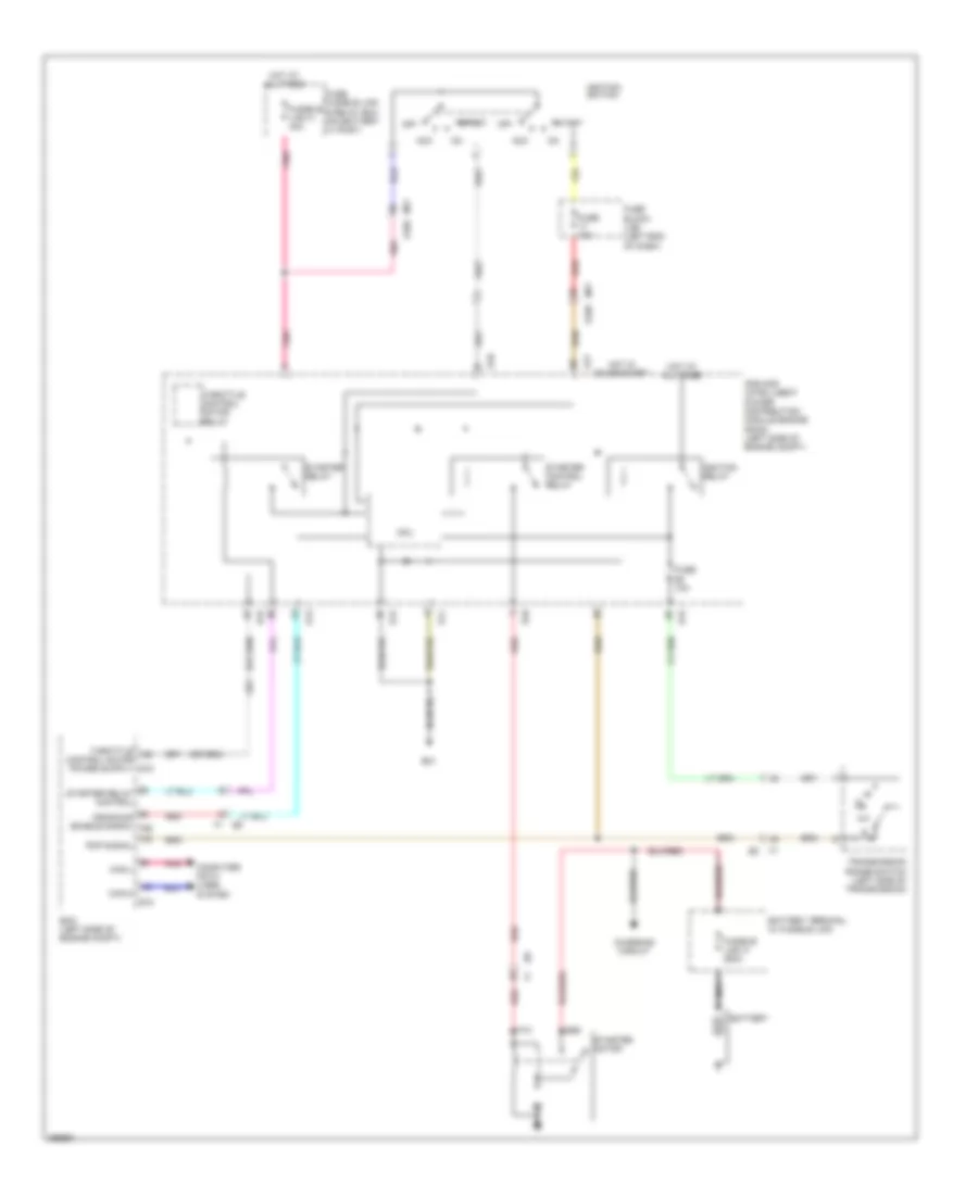 Starting Wiring Diagram CVT without Intelligent Key for Nissan Juke SV 2014