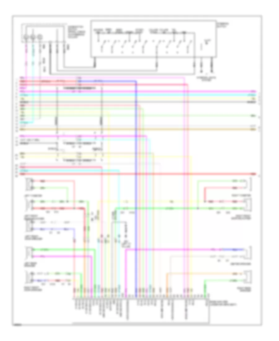 Navigation Wiring Diagram Bose 2 of 3 for Nissan GT R Premium 2011