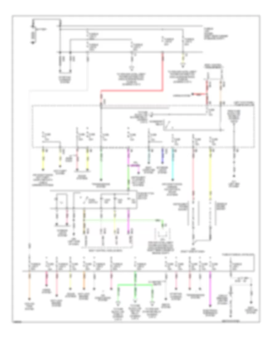 Power Distribution Wiring Diagram 1 of 3 for Nissan GT R Premium 2011