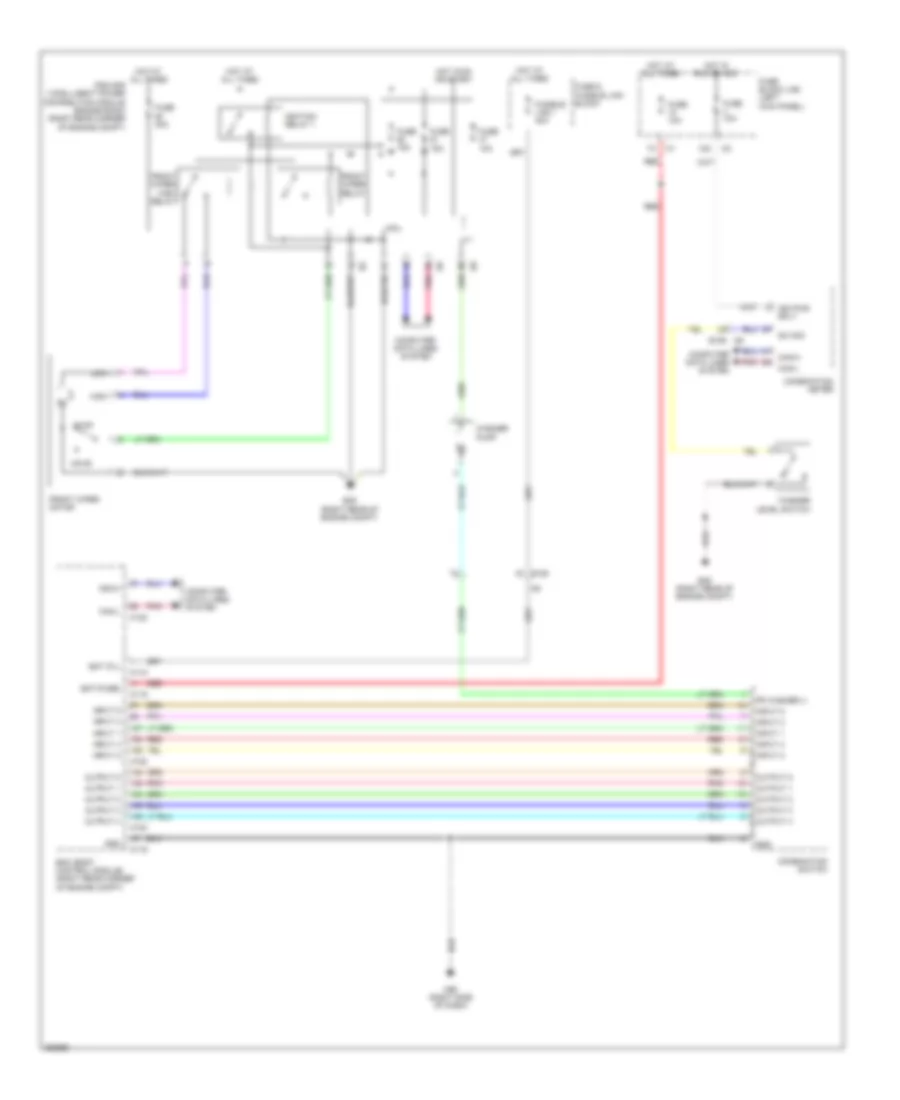 WiperWasher Wiring Diagram for Nissan GT-R Premium 2011