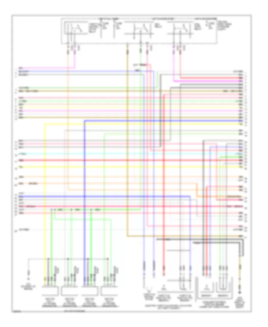 2.5L, Engine Performance Wiring Diagram (2 of 4) for Nissan Frontier LE 2009