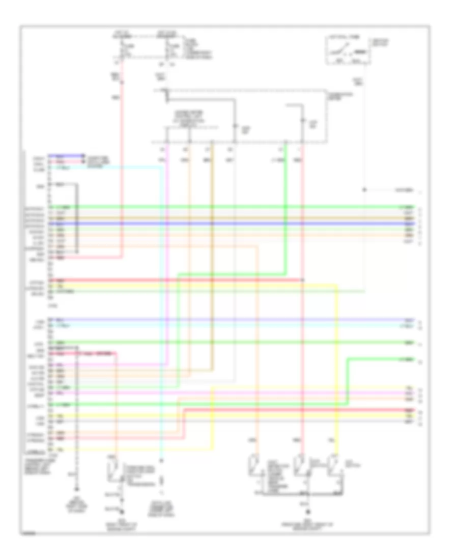 4WD Wiring Diagram Part Time Mode 4WD 1 of 2 for Nissan Frontier LE 2009