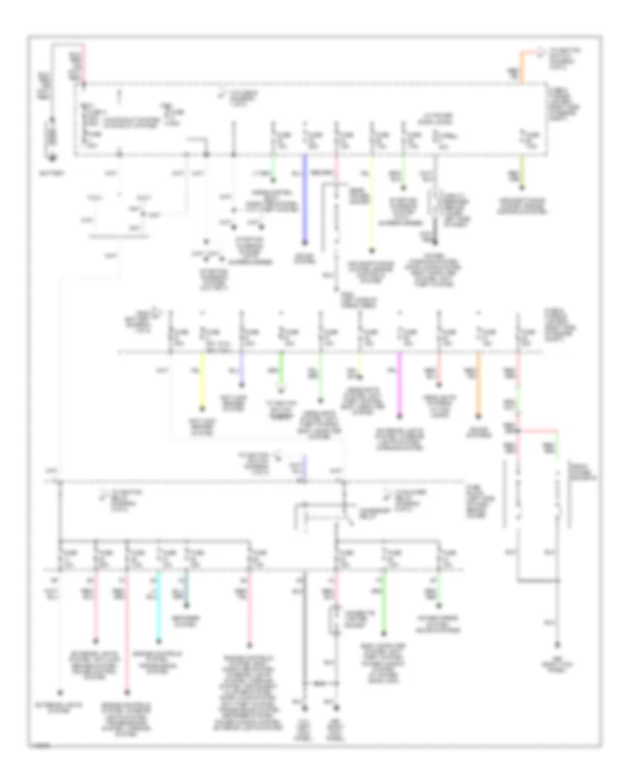 Power Distribution Wiring Diagram 1 of 2 for Nissan Xterra SE S C 2003
