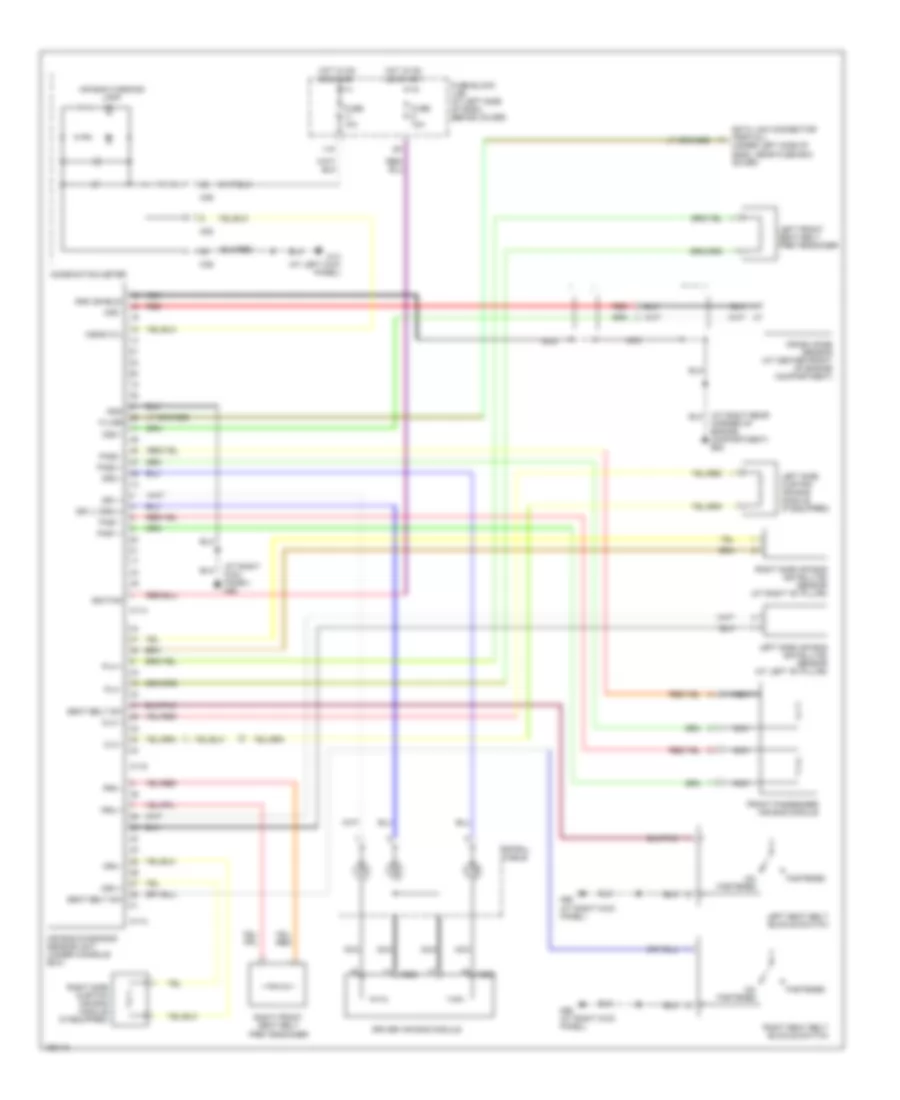Supplemental Restraints Wiring Diagram for Nissan Xterra SE SC 2003