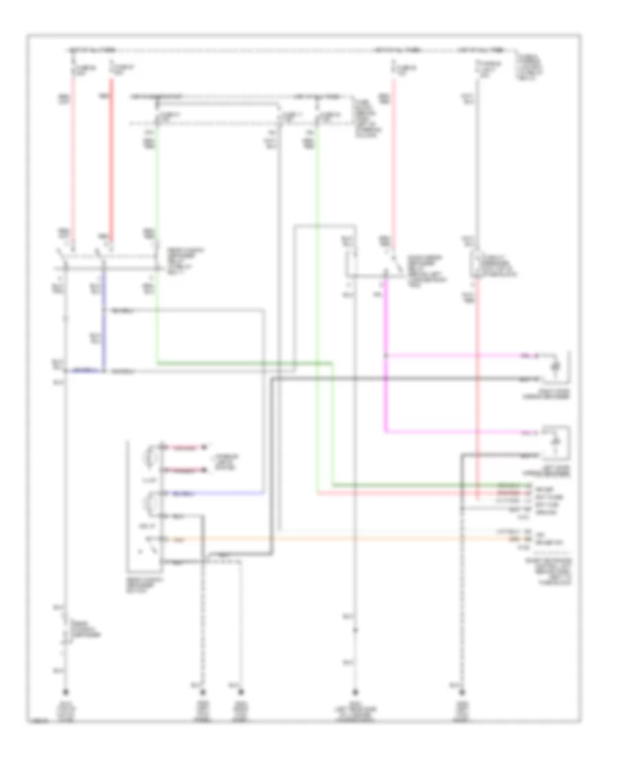 Defogger Wiring Diagram Late Production for Nissan Pathfinder XE 1999