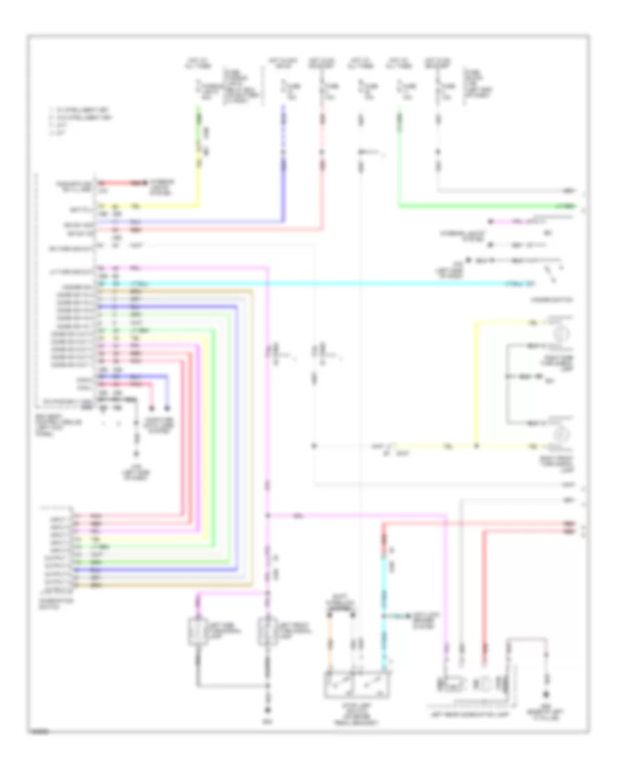 Exterior Lamps Wiring Diagram 1 of 2 for Nissan Juke S 2011
