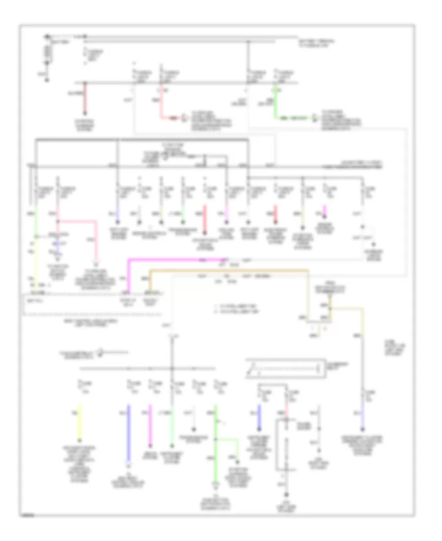 Power Distribution Wiring Diagram 1 of 3 for Nissan Juke S 2011