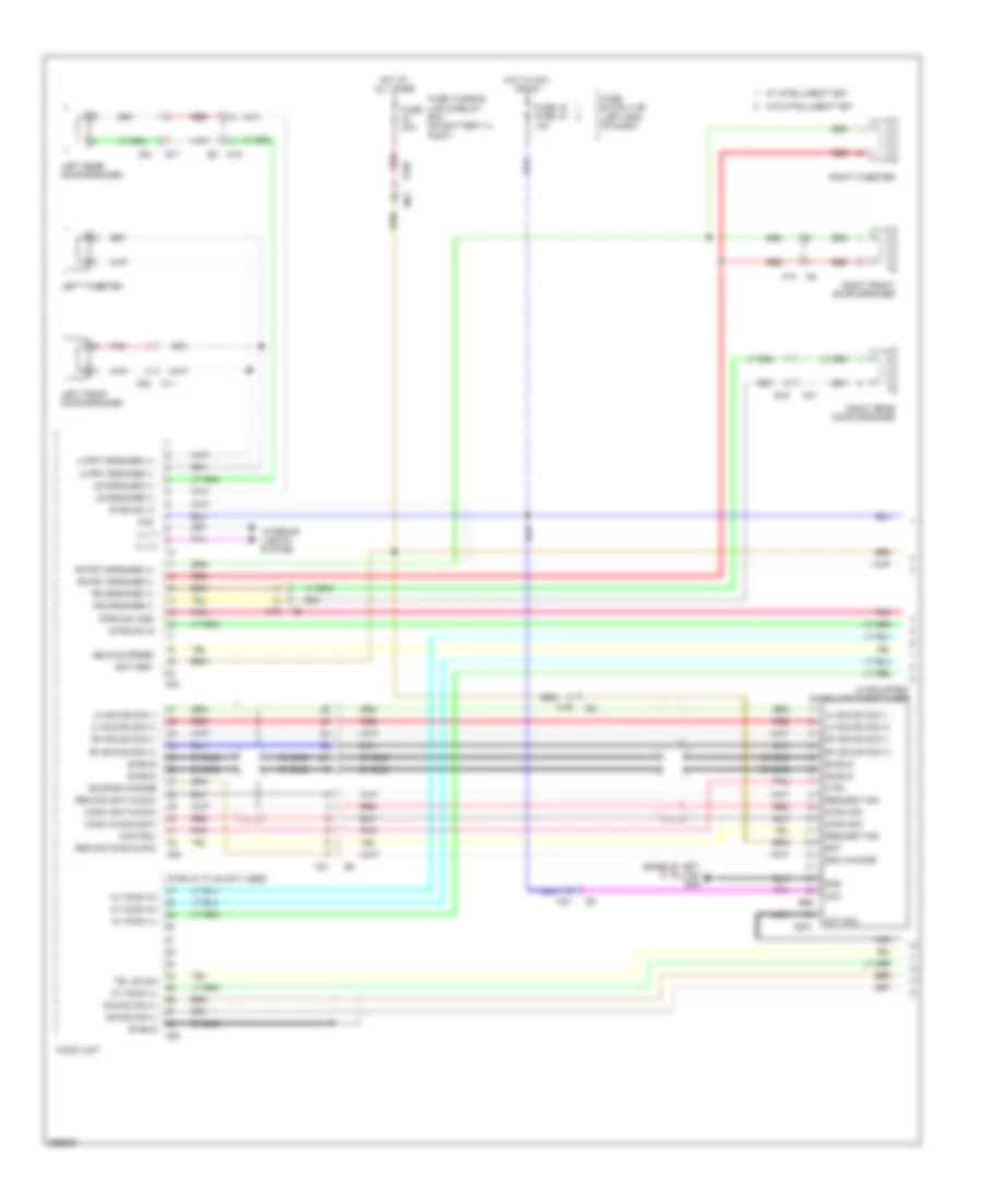 Radio Wiring Diagram, without Navigation (1 of 3) for Nissan Juke S 2011